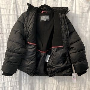 Michael Kors NWT hooded black puffer jacket boys size 10-12 or petite XS womens